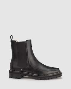 Footwear: Chaos and Harmony Ollie Boot - Black and White