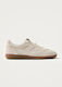 Alohas Cream Crochet Leather Sneakers