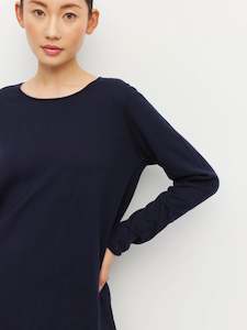 Knitwear: Juliette Hogan Lounge  Long Sleeve Crew - Navy