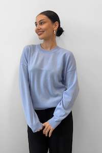 Knitwear: Blak Sweet Rewind Jumper - Sky Blue