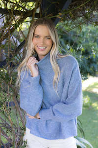 Knitwear: Humidity Chantae Jumper - Blue
