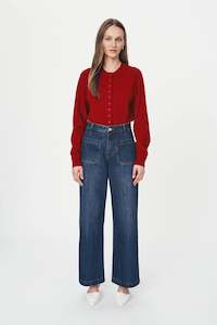 Denim: Rowie the Label Jahmain Straight Jeans - Classic Indigo
