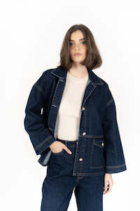 Denim: Humidity Loz Denim Jacket - Dark Blue
