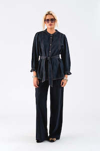 Denim: Lollys Laundry Toni Shirt - Denim Blue