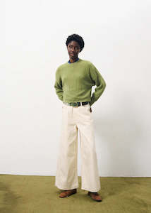 Denim: FRNCH Agatha Pant - Creme