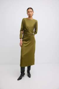 Dresses: Gregory Bianca Dress - Olive
