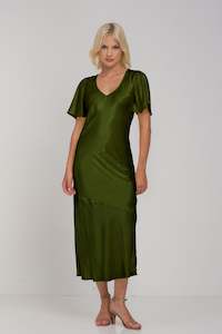 Dresses: Blak Still the One Dress - Golden Khaki