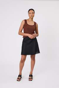 Skirts: Marlow Barcelona Wrap Skirt - Black
