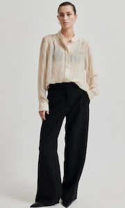Trousers: Second Female Fique Trousers - Black