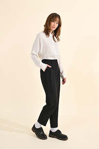 Trousers: Molly Bracken Woven Pants - Black