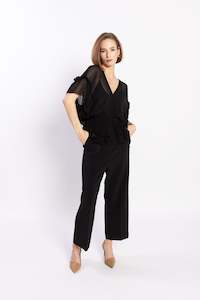 Trousers: Loughlin Lane Pants - Black