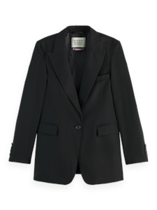 Scotch Soda: Scotch & Soda Fitted Blazer - Black