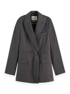 Scotch Soda: Scotch & Soda Wool Blazer - Charcoal Melange