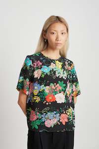 Twenty Seven Names: Twenty Seven Names Rosamund Tee - Black Floral