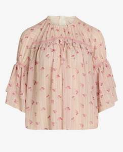 Noa Noa: Noa Noa OTN Recycled Poly Blouse - Red