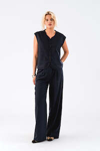 Lollys Laundry: Lollys Laundry Tyler Pants - Dark Navy