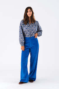Lollys Laundry: Lollys Laundry Nicky Shirt - Blue Flower