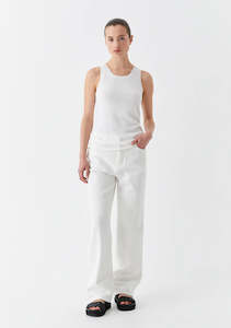 Morrison: Morrison Aston Knit Tank - White