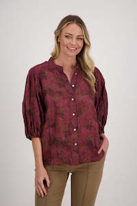 Briarwood: Briarwood Harper Top - Plum Floral