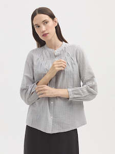 Nice Things: Nice Things Cotton Shirt - Smoke