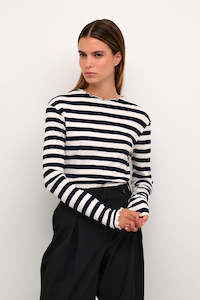 Karen By Simonsen: Karen by Simonsen Candace Top - Big Stripe