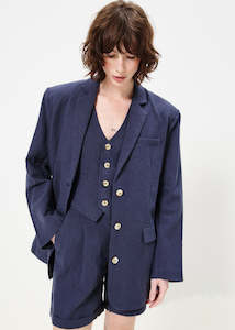 Frnch: FRNCH Noemie Blazer - Bleumarine