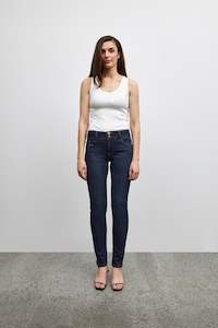 Pulz: Pulz Suzy Jeans Curve Skinny Leg - Dark Blue