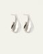 Temple of the Sun Poppy Earrings - Silver