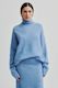 Second Female Ina Knit T-Neck Jersey - Vista Blue
