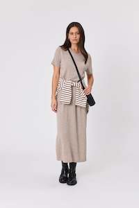 Dresses: Marlow Serene Merino Dress - Latte