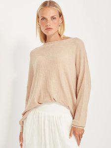 Knitwear: Penelope Boucle Weekender - Sand
