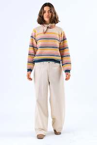 Denim: Lollys Laundry Florida Pants - Creme