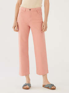Denim: Nice Things Wide Colourful Jean - Soft Pink