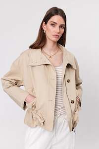 Jackets: Marlow Olympus Short Trench - Camel