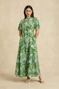 Dresses: Oceanus Dress - Bloom Jungle Green