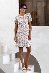 Dresses: Sana Lilly Dress - Kaffir Print