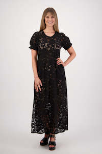 Dresses: Sylvia Lace Dress - Black