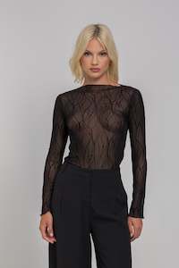 Tops: Blak Luxe Gigi Top - Black Vines