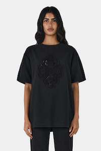 Tops: Marley Crochet Shirt - Black