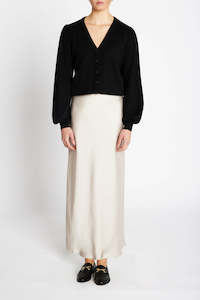 Skirts: Joanelle Skirt - Silver Cloud
