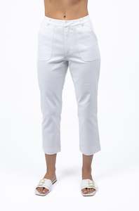 Trousers: Raya Pant - White