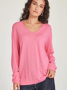 Sills: Sills Vinnie V-Neck - Pink Sherbert