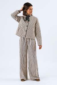 Lollys Laundry: Lollys Laundry Emilia Jacket - Navy/White Stripe