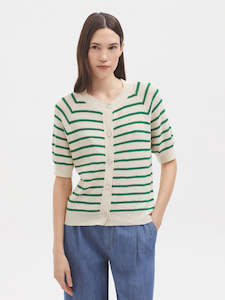 Nice Things: Striped Cardigan S/S