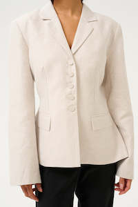 Jackets: Via Blazer - Natural
