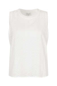 Tops: Moll Top - White Broderie