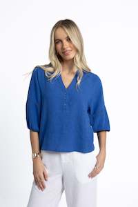 Tops: Nixie Blouse - Royal Blue