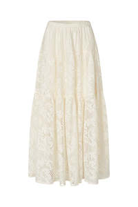 Skirts: Sunset Maxi Skirt - Creme