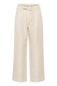 Trousers: Via Ro Pants - Natural
