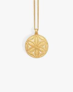 Accessories: Seed of Life Necklace - 18K Gold Vermeil